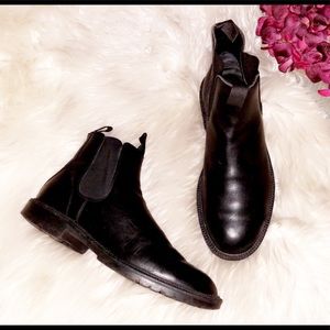 J.CREW Black Italian Leather Boot